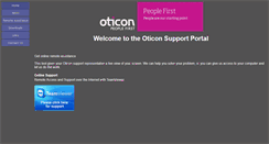 Desktop Screenshot of oticonsupport.co.uk